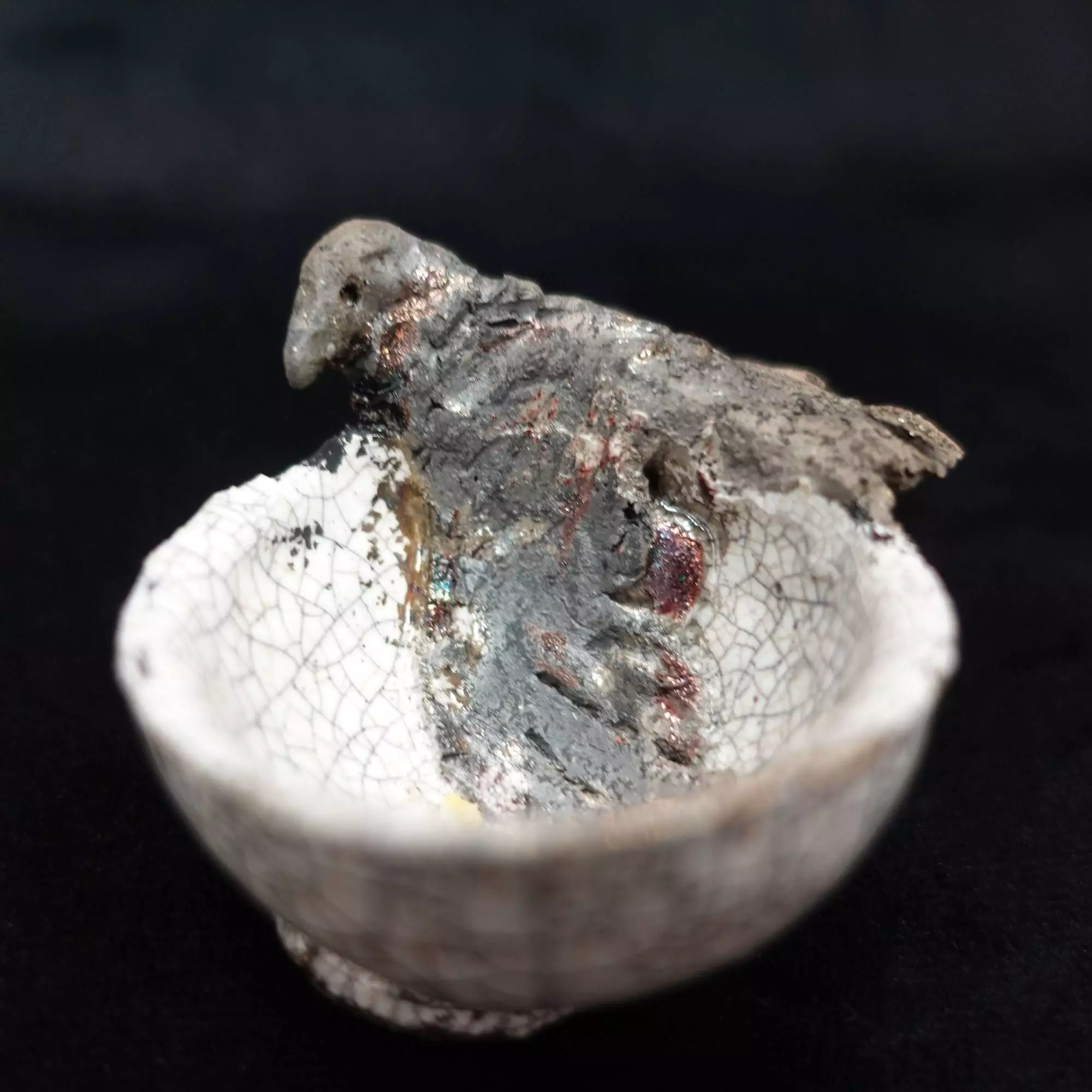 Egg Cup with Crow
