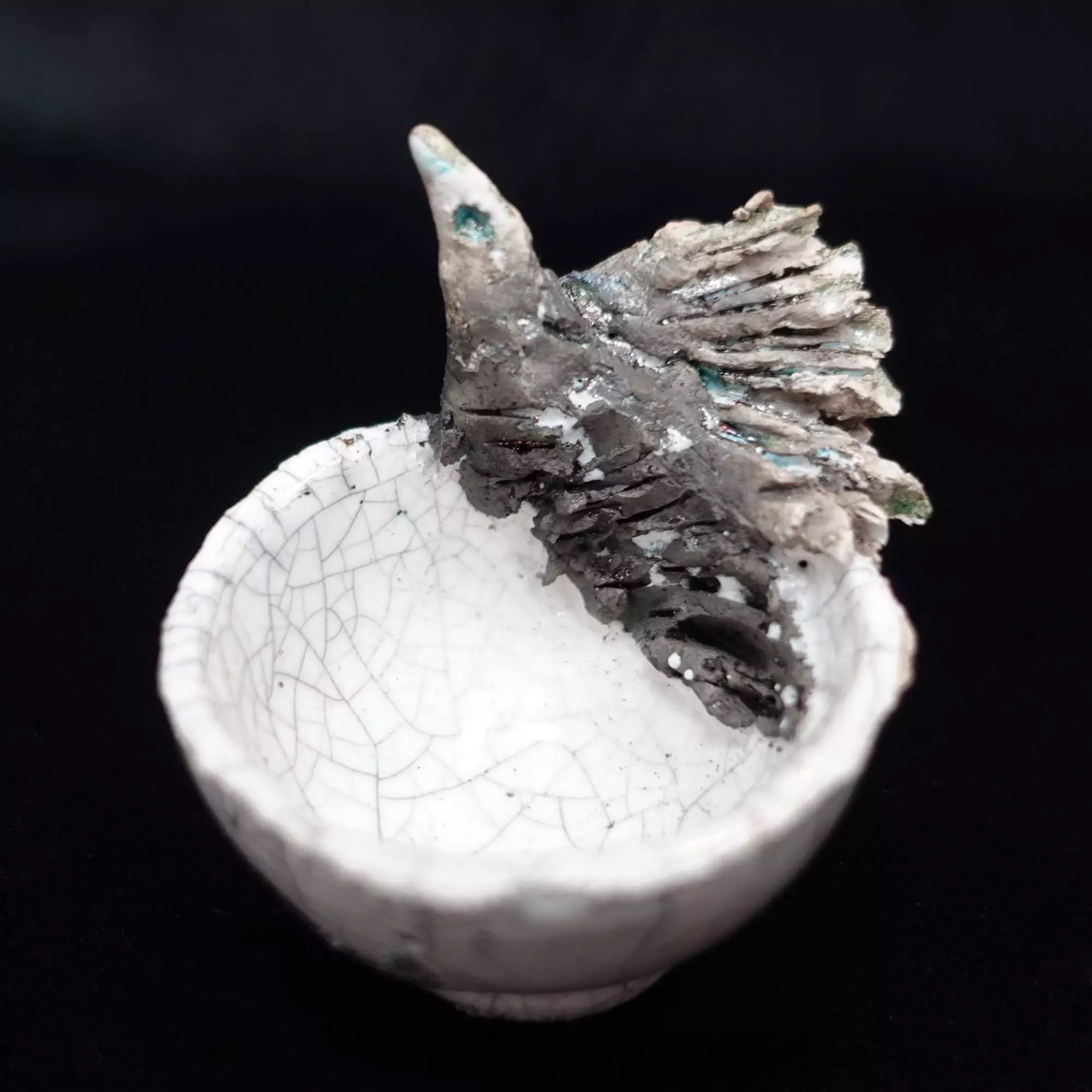 Egg Cup with Crow