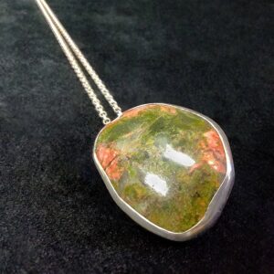 Green stone necklace